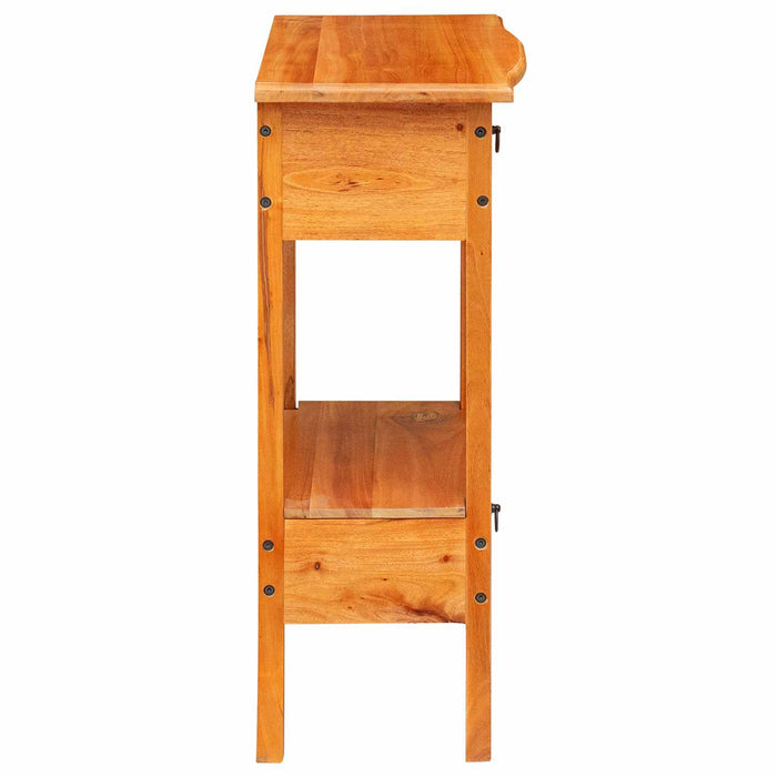 Masă de consolă natural 50,5 x 30 x 75,5 cm Lemn masiv de mahon - WALTI WALTI