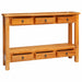 Masă de consolă natural 115 x 32 x 76 cm Lemn masiv de mahon - WALTI WALTI