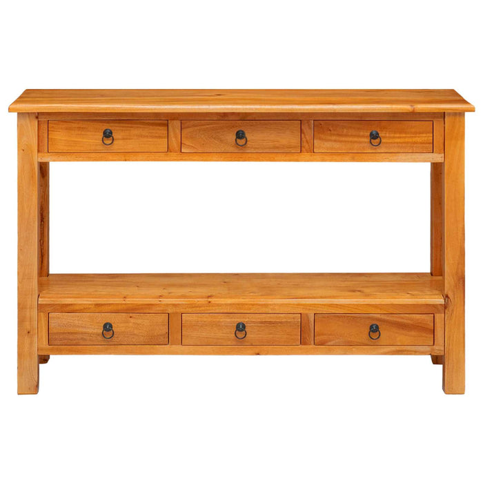 Masă de consolă natural 115 x 32 x 76 cm Lemn masiv de mahon - WALTI WALTI