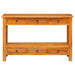 Masă de consolă natural 115 x 32 x 76 cm Lemn masiv de mahon - WALTI WALTI