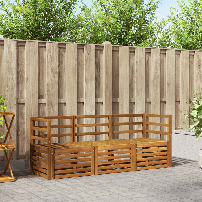 Seturi de canapele 3 pcs natural Lemn Solid de Acacia - WALTI WALTI