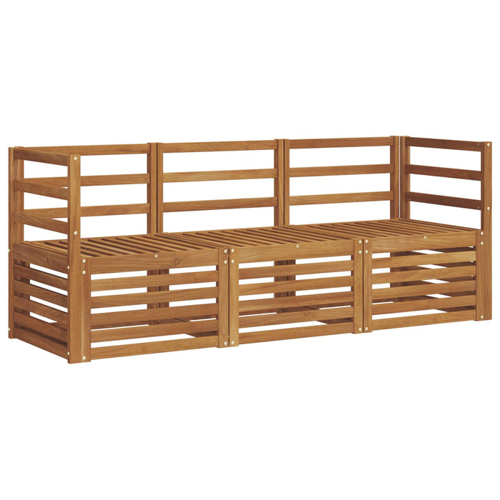 Seturi de canapele 3 pcs natural Lemn Solid de Acacia - WALTI WALTI