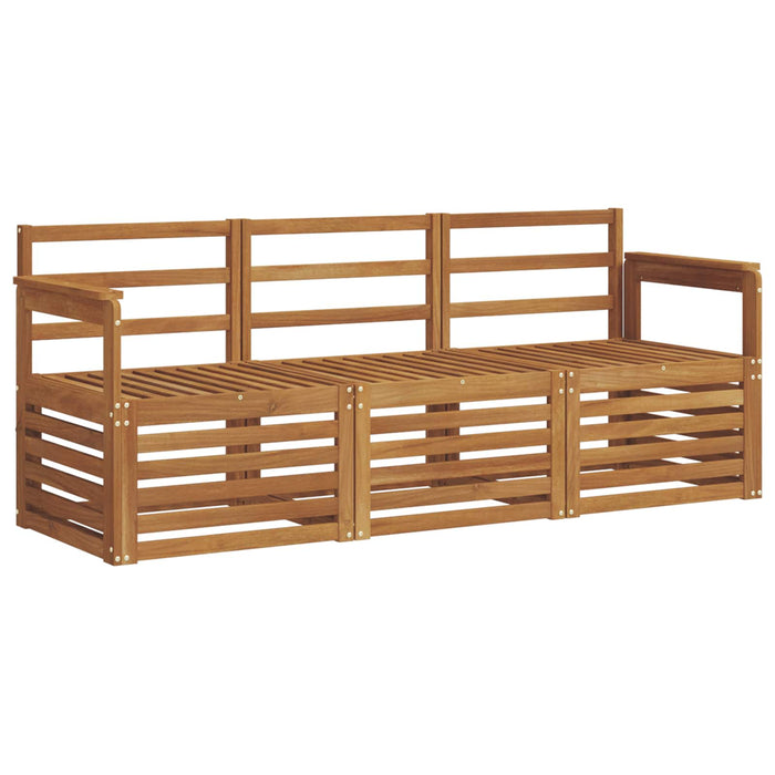 Seturi de canapele 3 pcs natural Lemn Solid de Acacia - WALTI WALTI