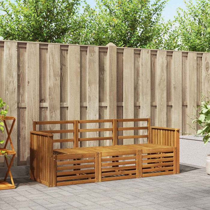 Seturi de canapele 3 pcs natural Lemn Solid de Acacia - WALTI WALTI