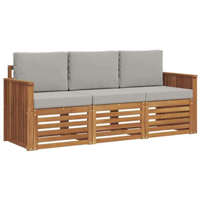 Seturi de canapele cu pernă 3 pcs Gri natural și deschis - WALTI WALTI