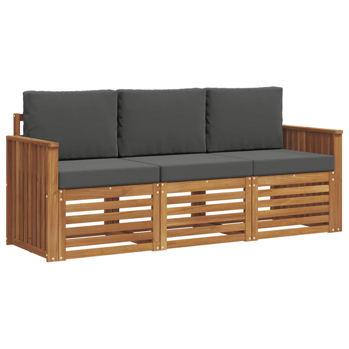 Seturi de canapele cu pernă 3 pcs Natural și Antracit - WALTI WALTI