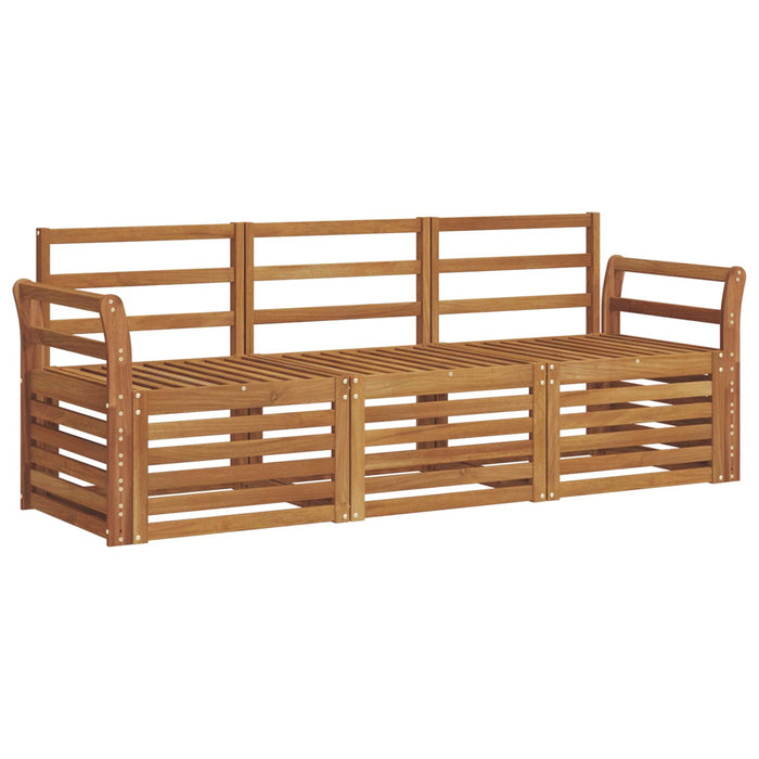 Seturi de canapele 3 pcs natural Lemn Solid de Acacia - WALTI WALTI