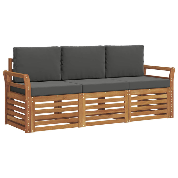 Seturi de canapele cu pernă 3 pcs Natural și Antracit - WALTI WALTI