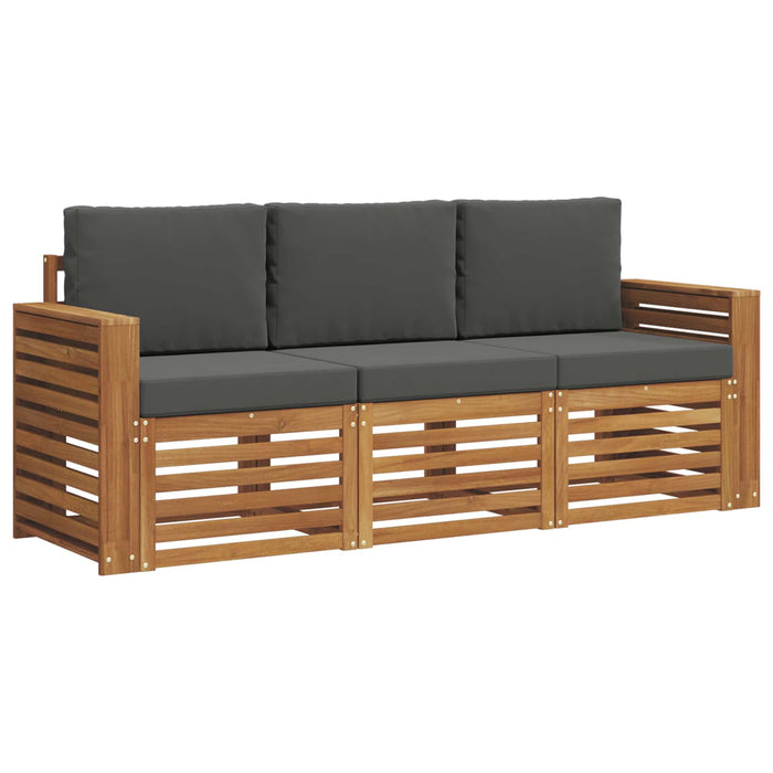 Seturi de canapele cu pernă 3 pcs Natural și Antracit - WALTI WALTI