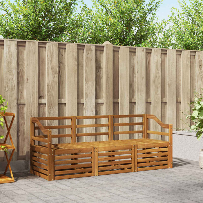 Seturi de canapele 3 pcs natural Lemn Solid de Acacia - WALTI WALTI