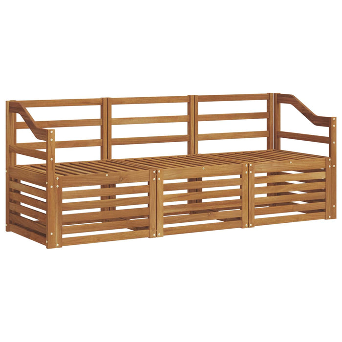 Seturi de canapele 3 pcs natural Lemn Solid de Acacia - WALTI WALTI