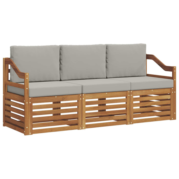Seturi de canapele cu pernă 3 pcs Gri natural și deschis - WALTI WALTI