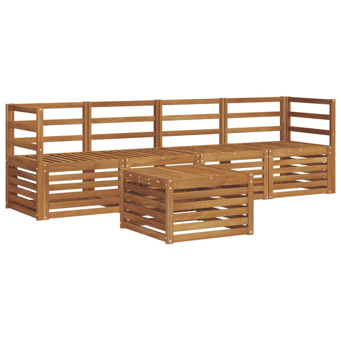 Seturi de canapele 5 pcs natural Lemn Solid de Acacia - WALTI WALTI