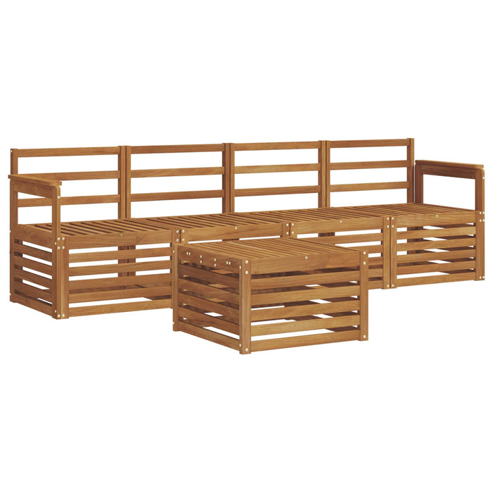 Seturi de canapele 5 pcs natural Lemn Solid de Acacia - WALTI WALTI