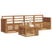 Seturi de canapele 5 pcs natural Lemn Solid de Acacia - WALTI WALTI