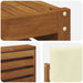 Set de canapele de exterior cu pernă 5 pcs Natural și Crem - WALTI WALTI