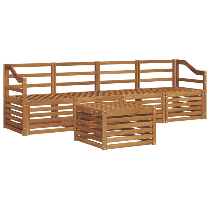 Seturi de canapele 5 pcs natural Lemn Solid de Acacia - WALTI WALTI