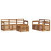 Seturi de canapele 6 pcs natural Lemn Solid de Acacia - WALTI WALTI