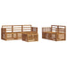 Seturi de canapele 6 pcs natural Lemn Solid de Acacia - WALTI WALTI