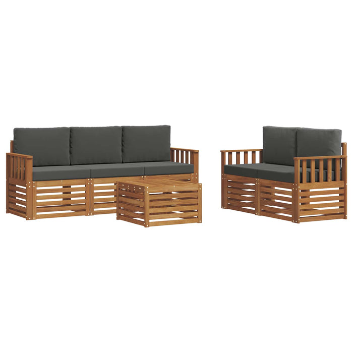 Seturi de canapele cu pernă 6 pcs Natural și Antracit - WALTI WALTI