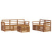Seturi de canapele 6 pcs natural Lemn Solid de Acacia - WALTI WALTI
