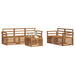 Seturi de canapele 6 pcs natural Lemn Solid de Acacia - WALTI WALTI