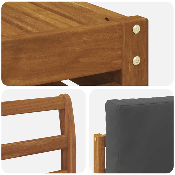 Seturi de canapele cu pernă 6 pcs Natural și Antracit - WALTI WALTI