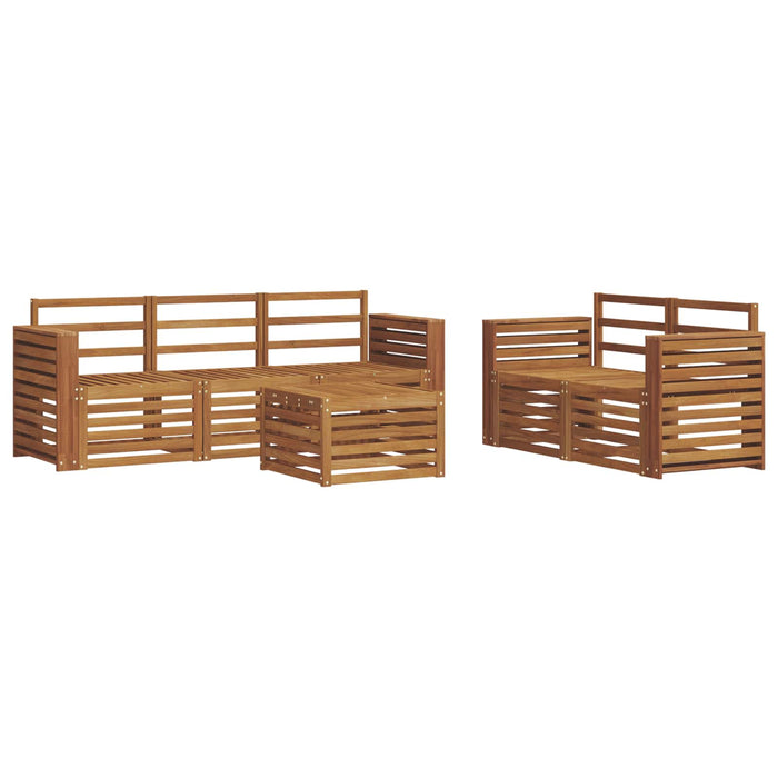 Seturi de canapele 6 pcs natural Lemn Solid de Acacia - WALTI WALTI
