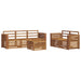 Seturi de canapele 6 pcs natural Lemn Solid de Acacia - WALTI WALTI