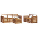 Seturi de canapele 6 pcs natural Lemn Solid de Acacia - WALTI WALTI