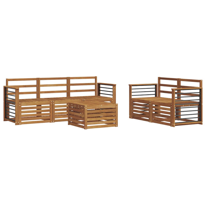 Seturi de canapele 6 pcs natural Lemn Solid de Acacia - WALTI WALTI