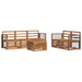 Seturi de canapele 6 pcs natural Lemn Solid de Acacia - WALTI WALTI