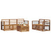 Seturi de canapele 6 pcs natural Lemn Solid de Acacia - WALTI WALTI