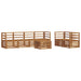 Set de canapele de exterior 7 pcs natural Lemn Solid de Acacia - WALTI WALTI