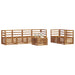 Set de canapele de exterior 7 pcs natural Lemn Solid de Acacia - WALTI WALTI