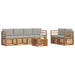 Set de canapele de exterior 7 pcs Gri natural și deschis - WALTI WALTI