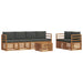 Set de canapele de exterior cu pernă 7 pcs Natural și Antracit - WALTI WALTI