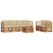 Set de canapele de exterior cu pernă 7 pcs Natural și Bej - WALTI WALTI