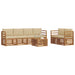 Set de canapele de exterior cu pernă 7 pcs Natural și Bej - WALTI WALTI