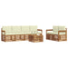 Set de canapele de exterior cu pernă 7 pcs Natural și Crem - WALTI WALTI
