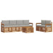 Set de canapele de exterior 7 pcs Gri natural și deschis - WALTI WALTI
