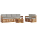 Set de canapele de exterior 7 pcs Gri natural și deschis - WALTI WALTI