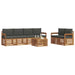 Set de canapele de exterior cu pernă 7 pcs Natural și Antracit - WALTI WALTI