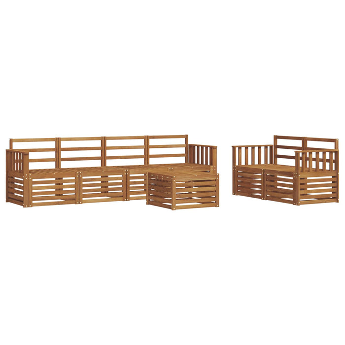 Set de canapele de exterior 7 pcs natural Lemn Solid de Acacia - WALTI WALTI