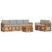 Set de canapele de exterior 7 pcs Gri natural și deschis - WALTI WALTI