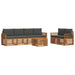 Set de canapele de exterior cu pernă 7 pcs Natural și Antracit - WALTI WALTI