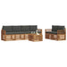 Set de canapele de exterior cu pernă 7 pcs Natural și Antracit - WALTI WALTI