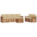 Set de canapele de exterior cu pernă 7 pcs Natural și Bej - WALTI WALTI