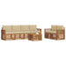Set de canapele de exterior cu pernă 7 pcs Natural și Bej - WALTI WALTI