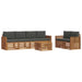 Set de canapele de exterior cu pernă 7 pcs Natural și Antracit - WALTI WALTI